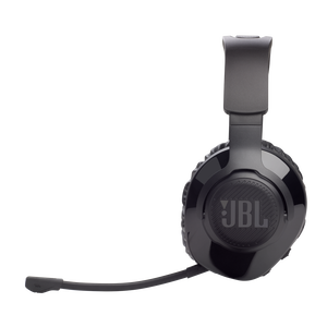 JBL Quantum 350 Wireless - Black - Wireless PC gaming headset with detachable boom mic - Left